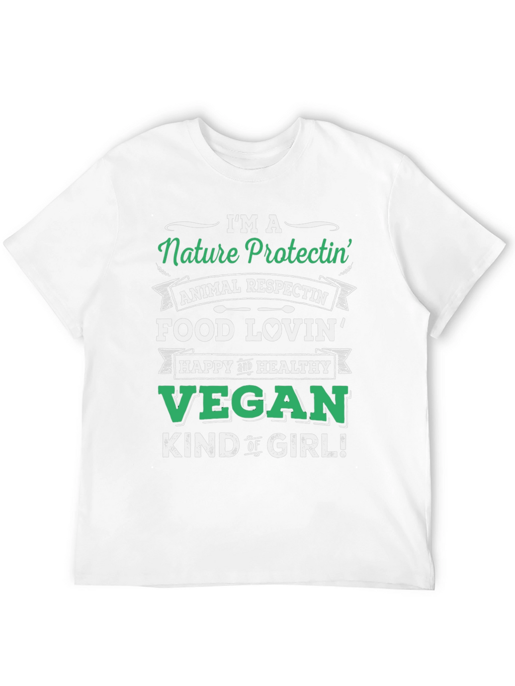 Nature Protectin Vegan Graphic T-Shirt