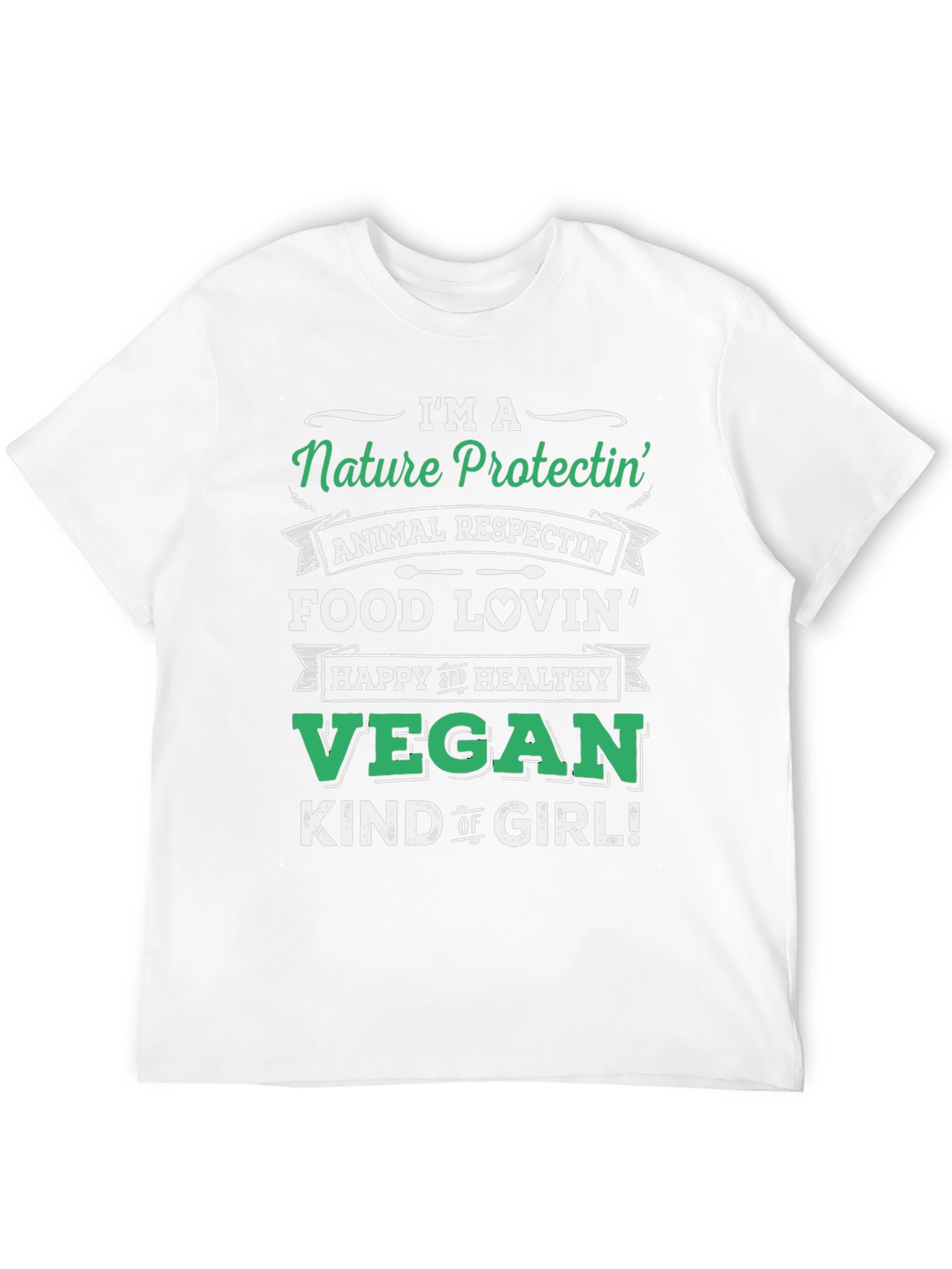 Nature Protectin Vegan Graphic T-Shirt