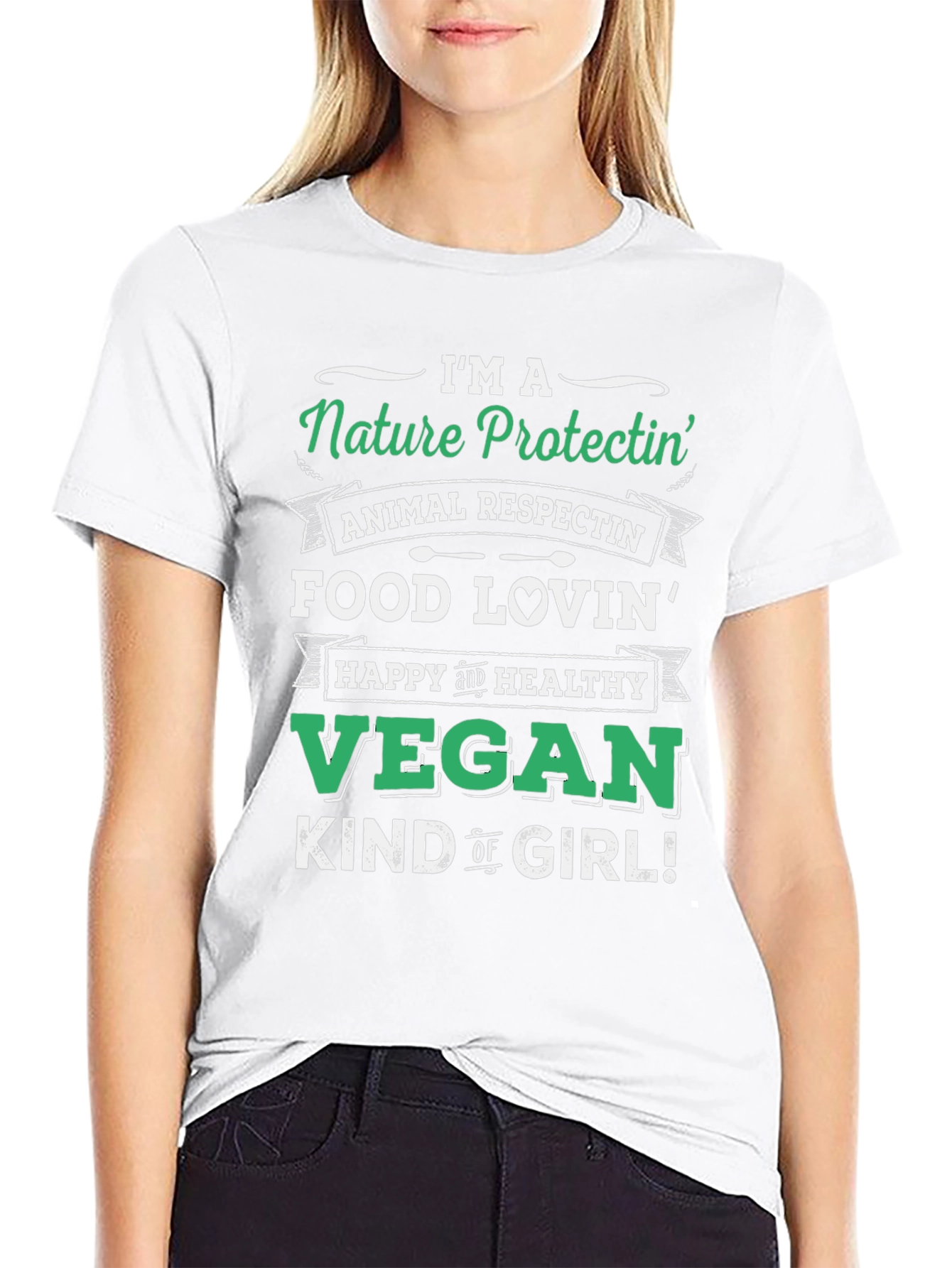 Nature Protectin Vegan Graphic T-Shirt