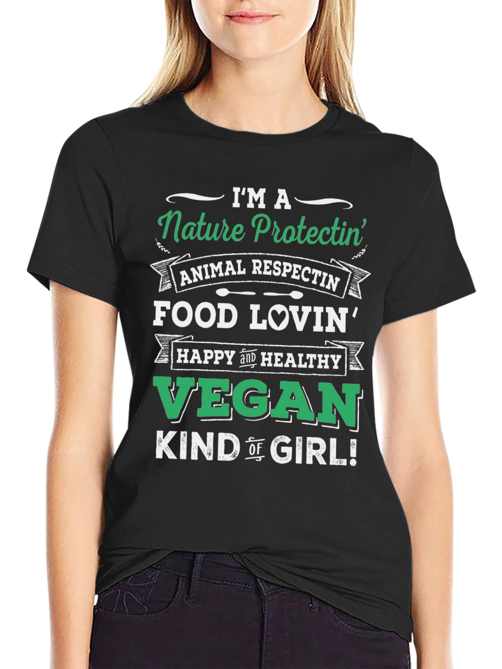 Nature Protectin Vegan Graphic T-Shirt