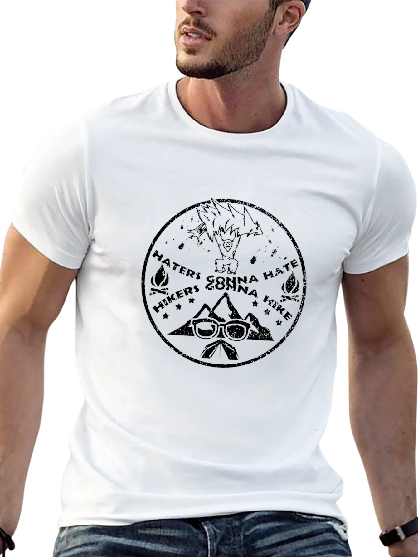 Hikers Gonna Hike Black Graphic Tee