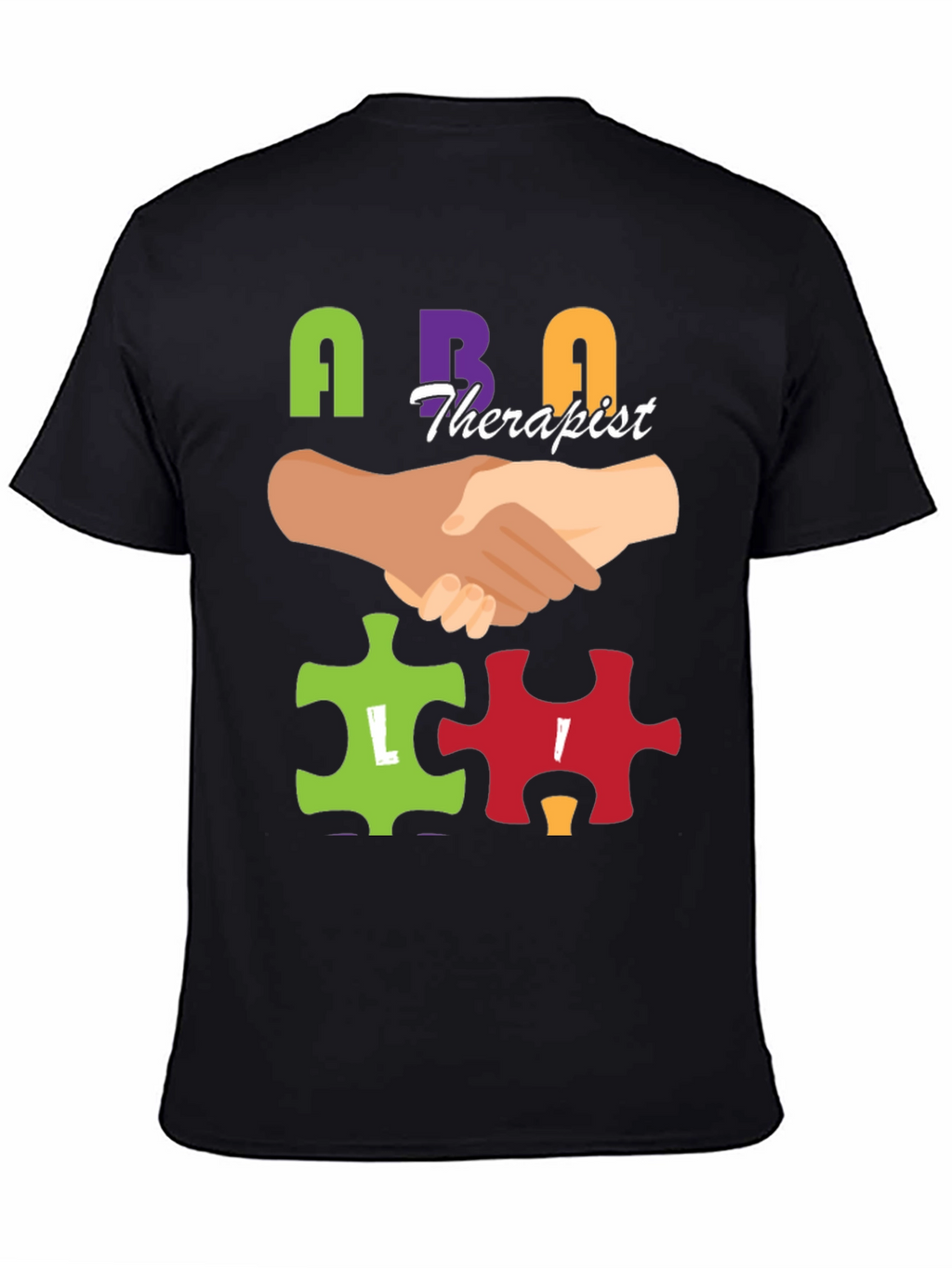 ABA Therapist Puzzle Piece T-Shirt Autism Awareness