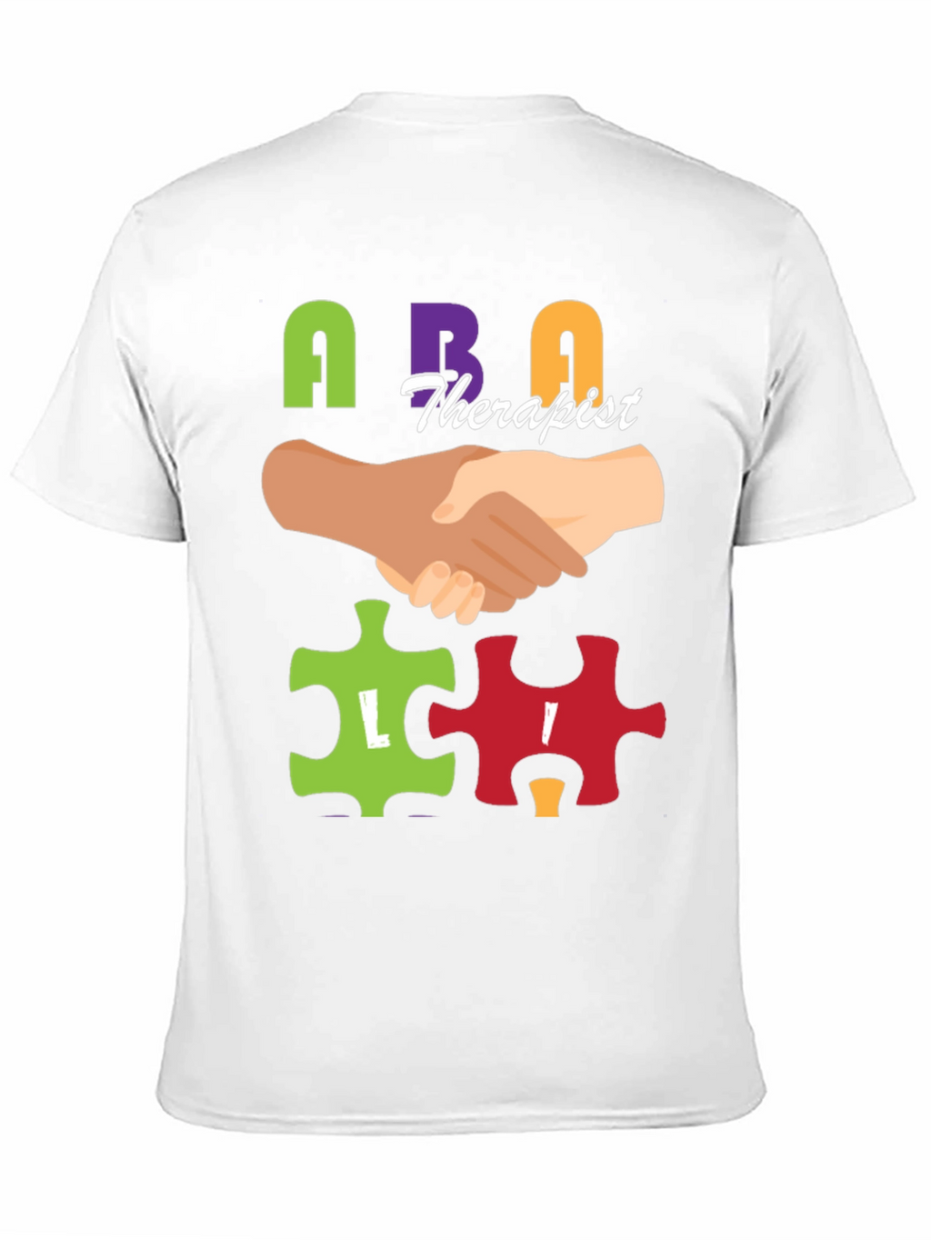 ABA Therapist Puzzle Piece T-Shirt Autism Awareness