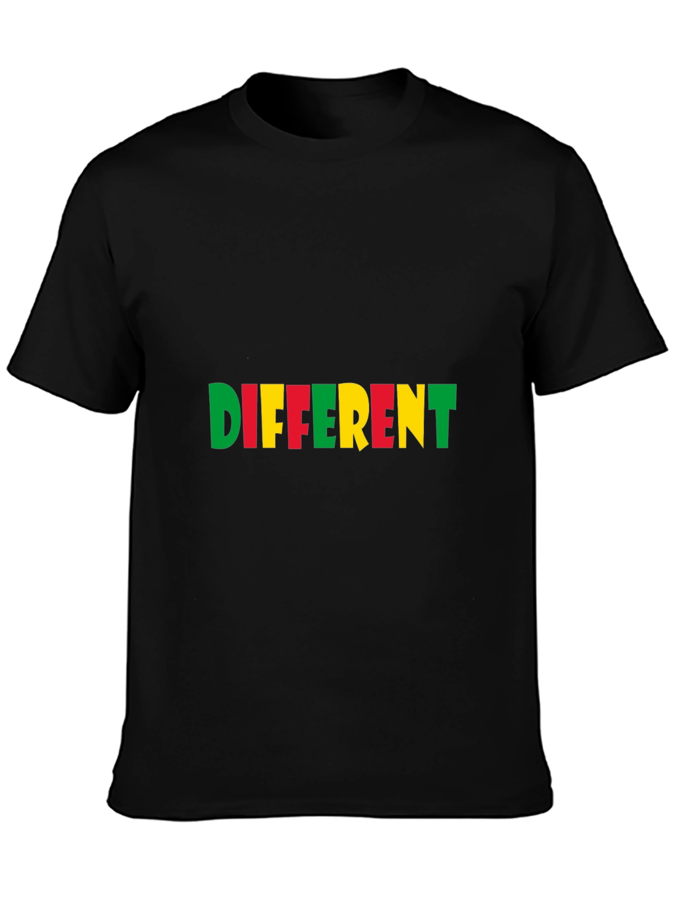 Different Graphic Tee - Stylish Black Cotton T-Shirt