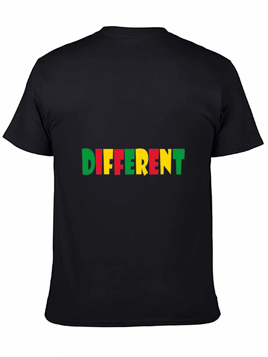 Different Graphic Tee - Stylish Black Cotton T-Shirt