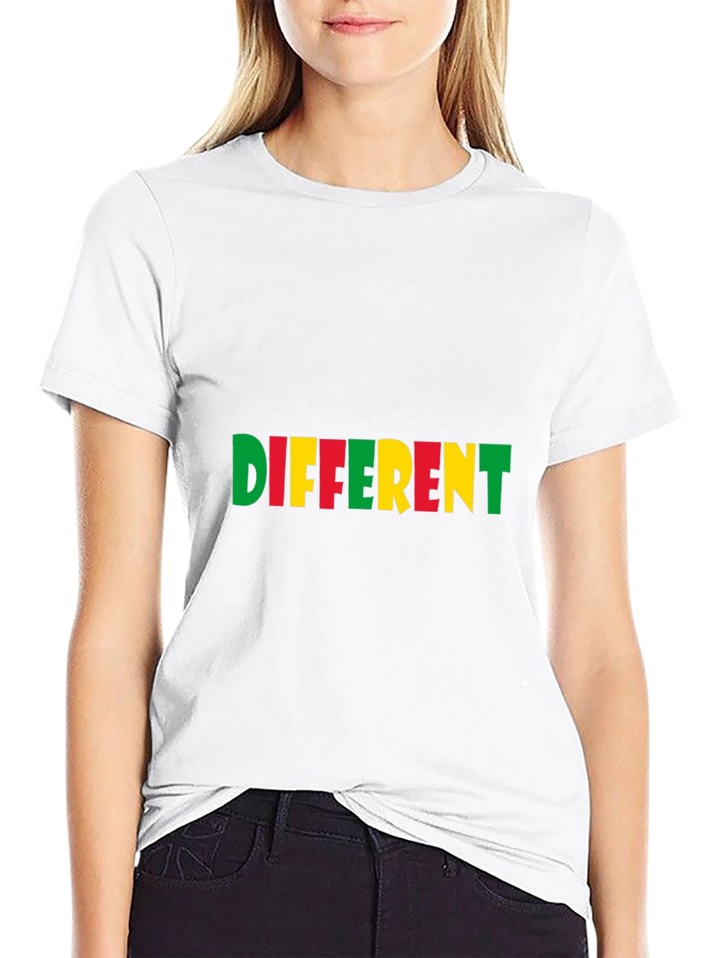 Different Graphic Tee - Stylish Black Cotton T-Shirt