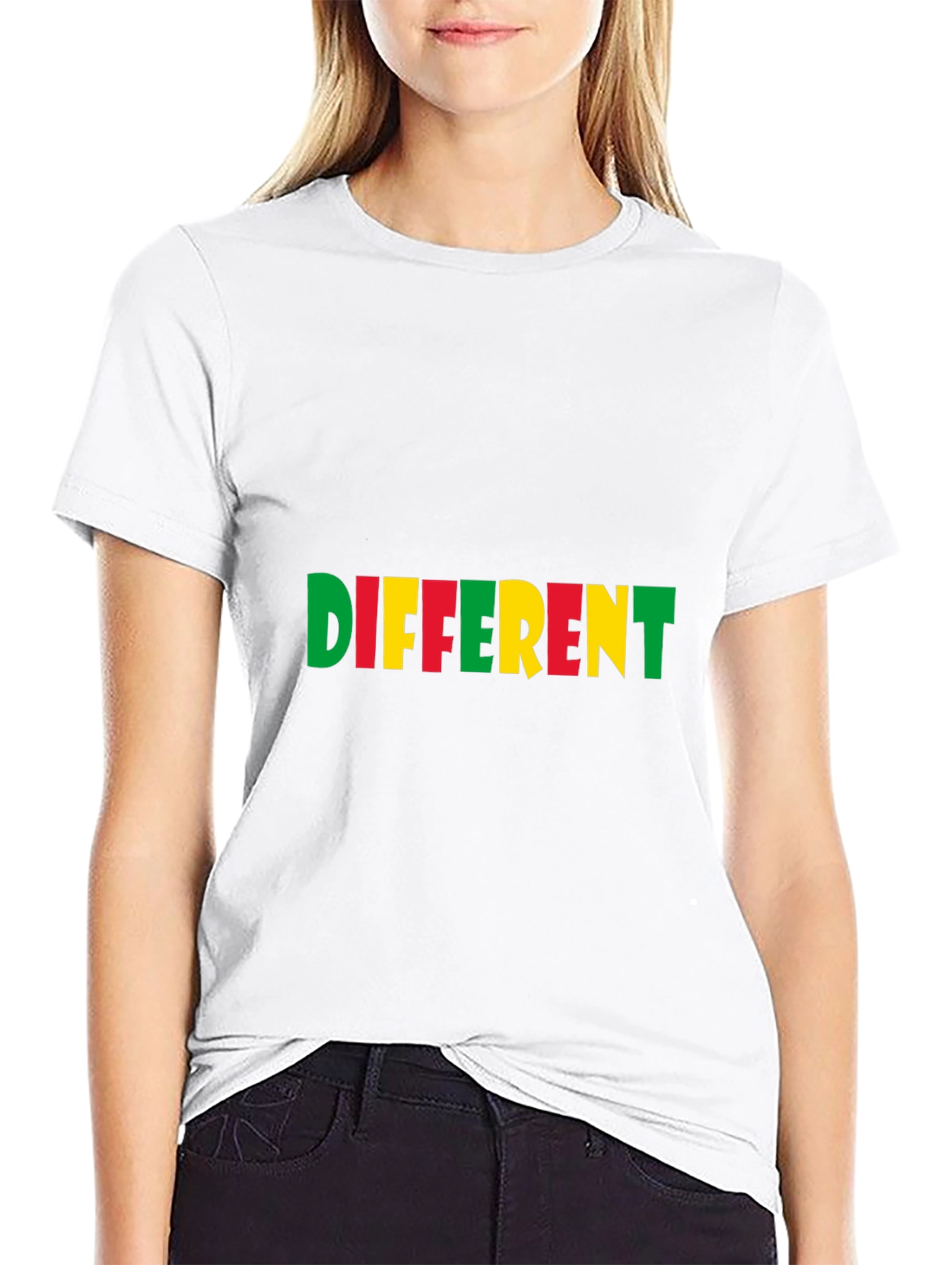 Different Graphic Tee - Stylish Black Cotton T-Shirt