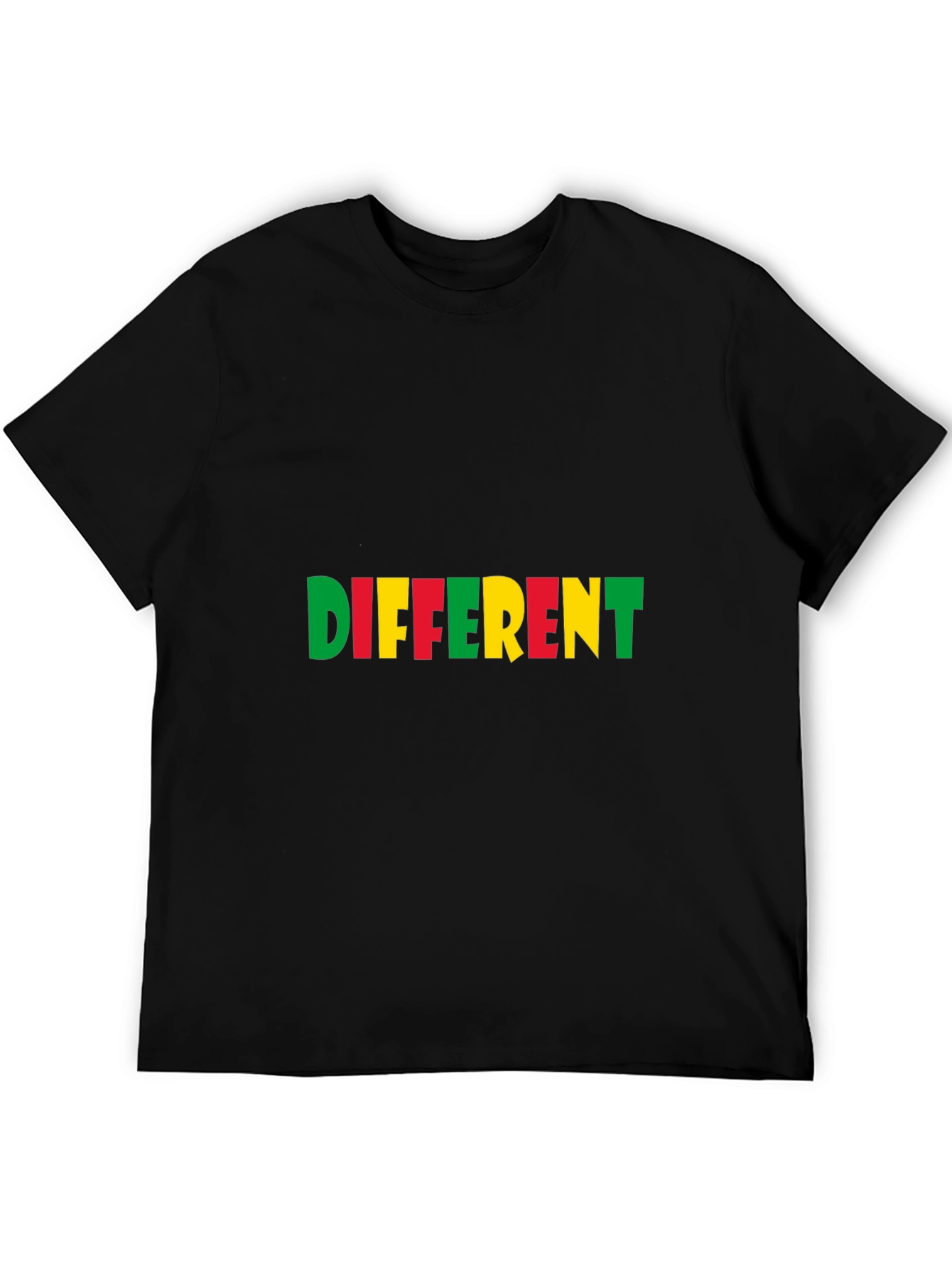 Different Graphic Tee - Stylish Black Cotton T-Shirt