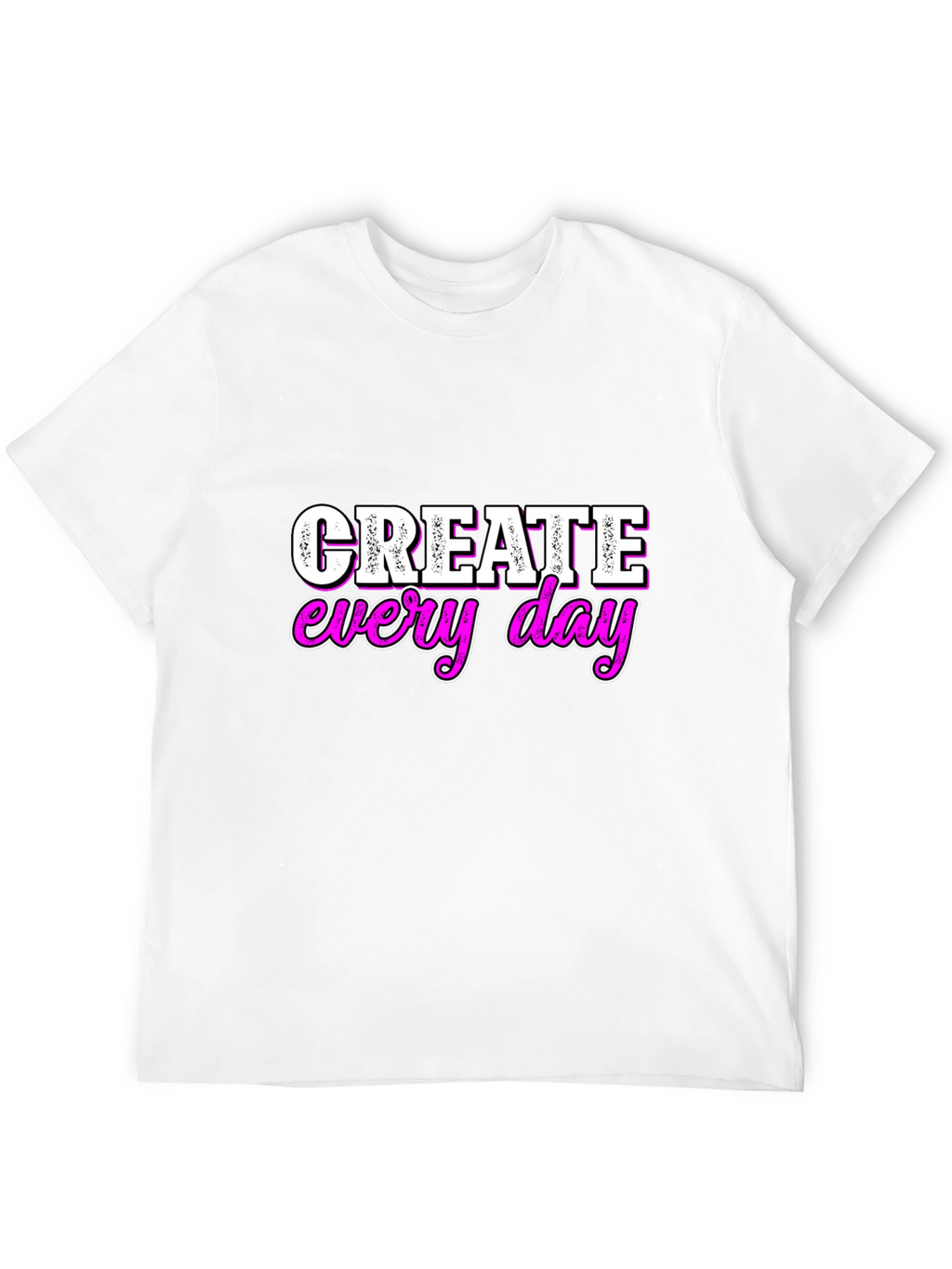 Create Every Day Graphic Tee - Black
