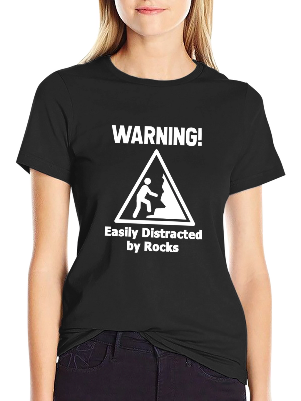 Warning: Easily Distracted by Rocks T-Shirt