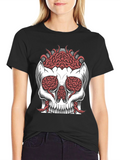 Skull Brain T-Shirt - Edgy Graphic Tee