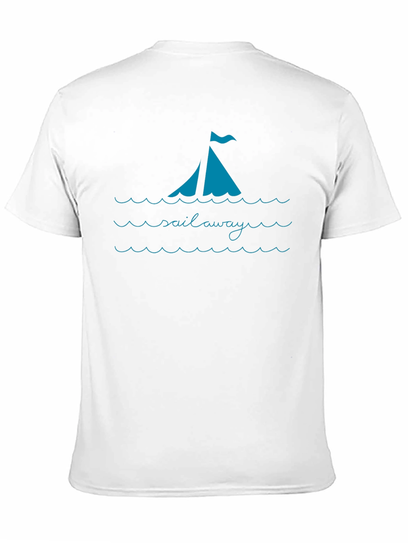 Sail Away Graphic Tee - Casual Black T-Shirt