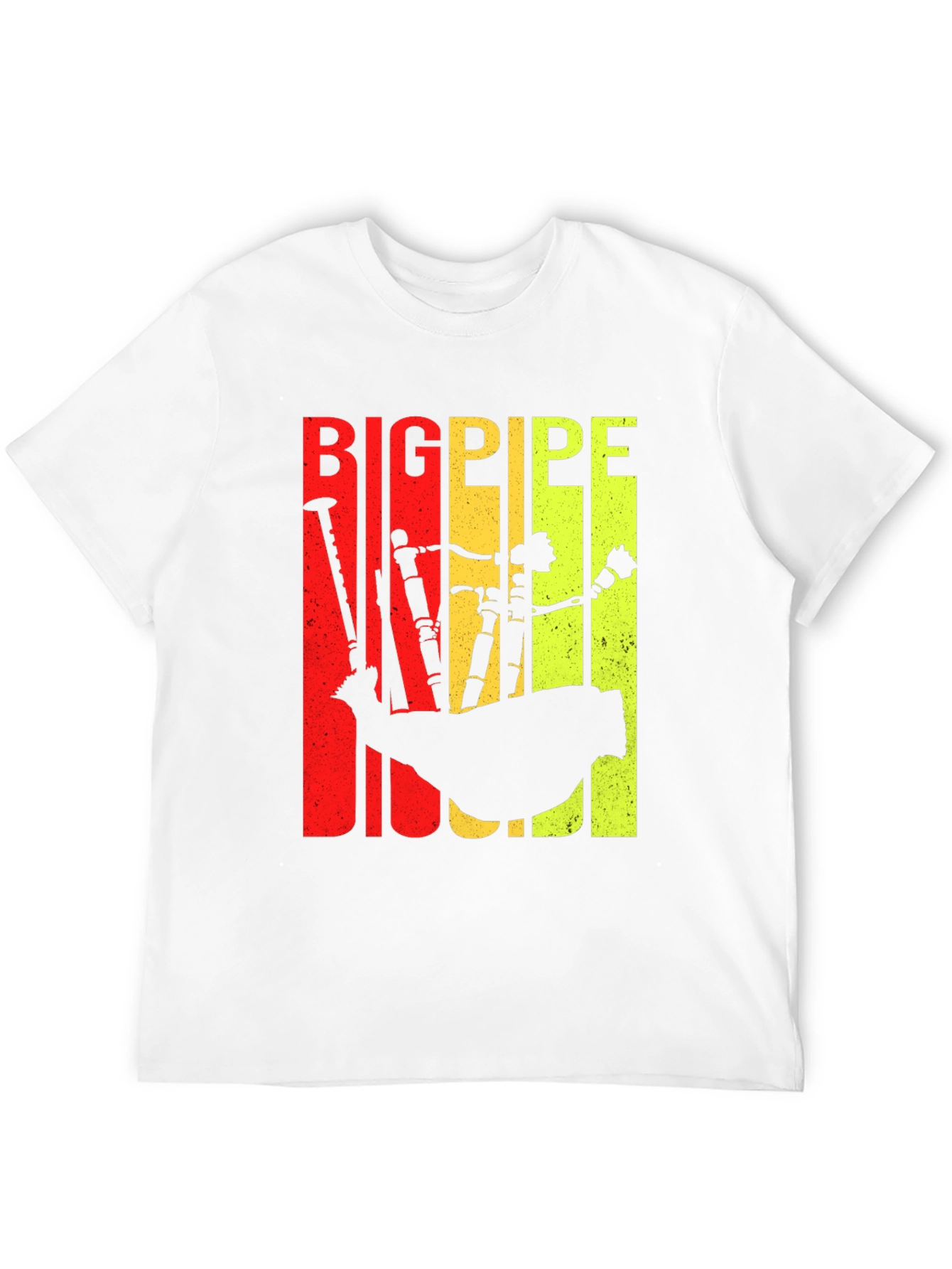 Bigpipe T-Shirt - Bagpipe Silhouette Tee