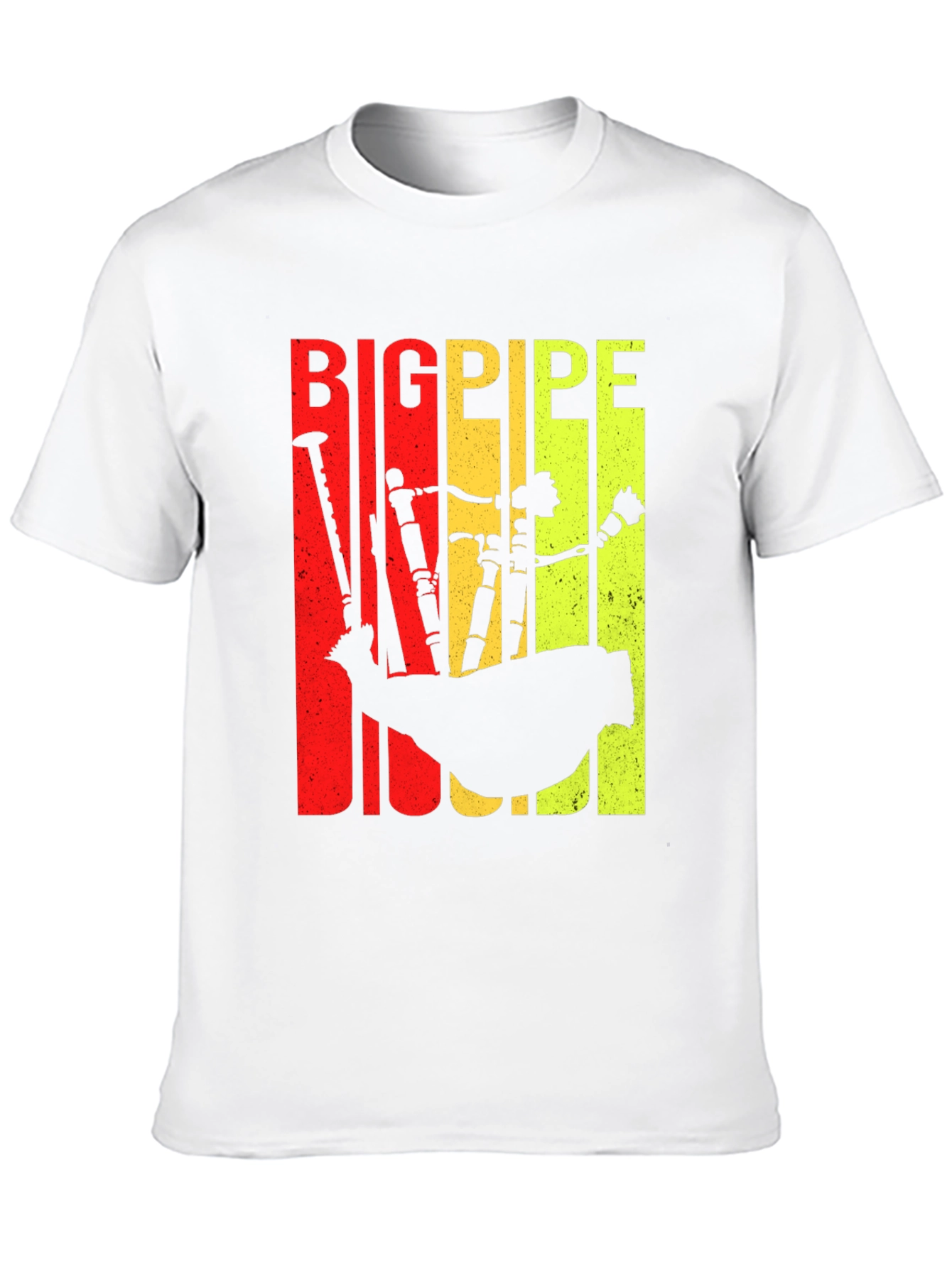 Bigpipe T-Shirt - Bagpipe Silhouette Tee