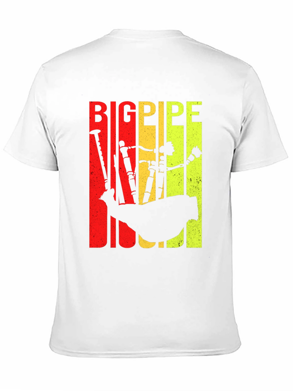 Bigpipe T-Shirt - Bagpipe Silhouette Tee