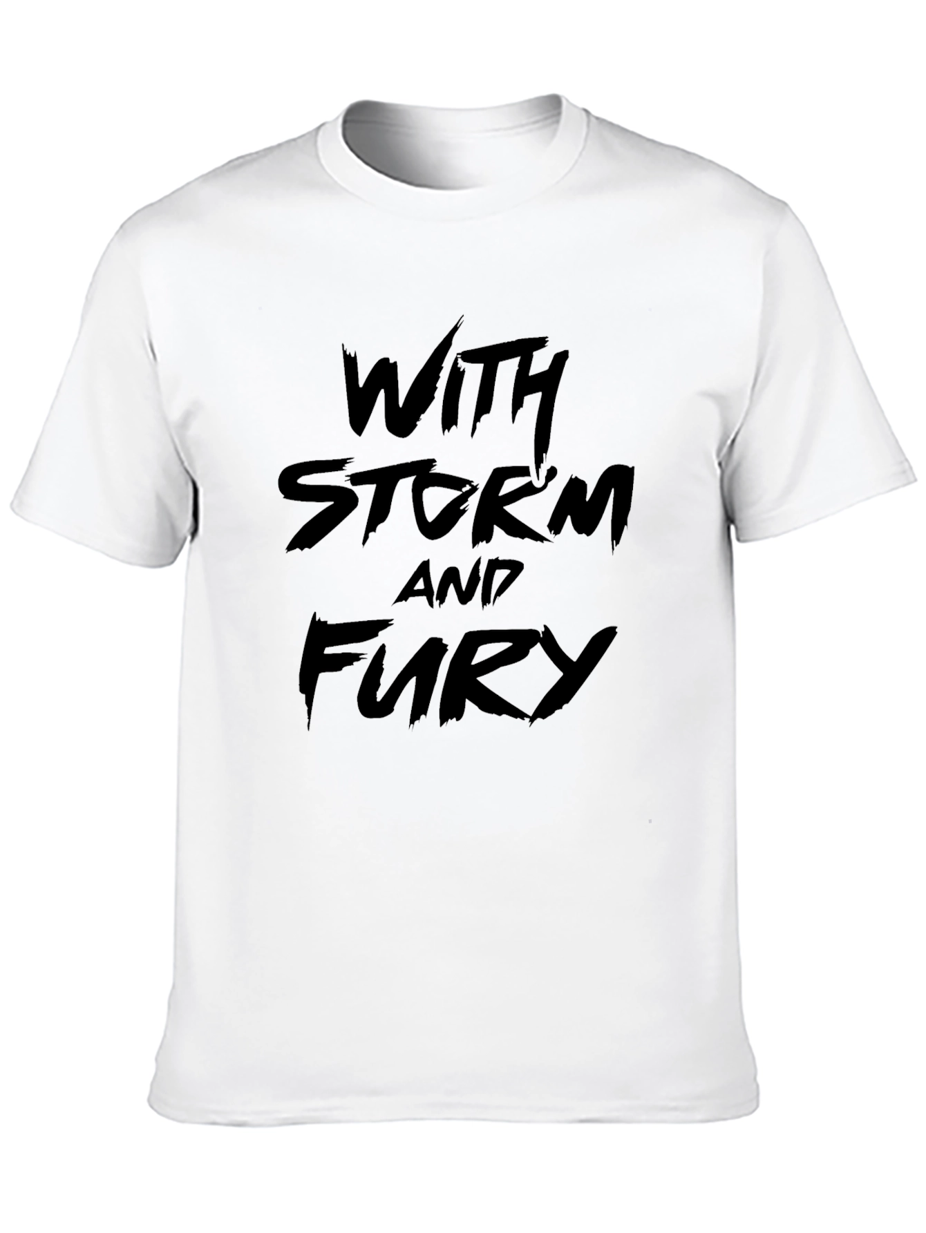 With Storm and Fury Black T-Shirt