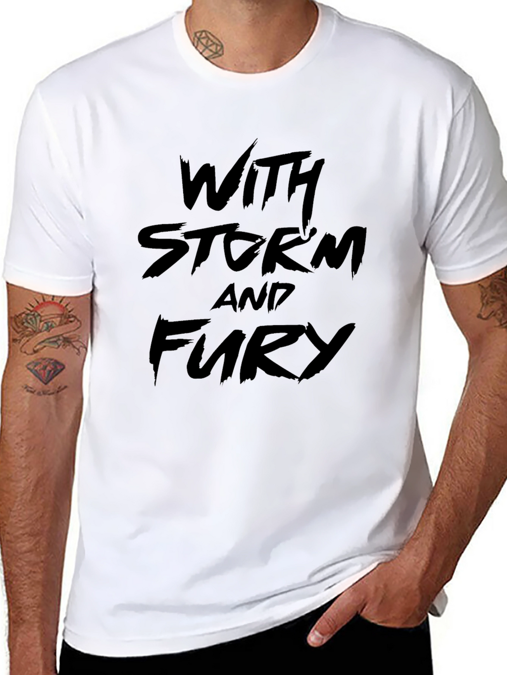 With Storm and Fury Black T-Shirt