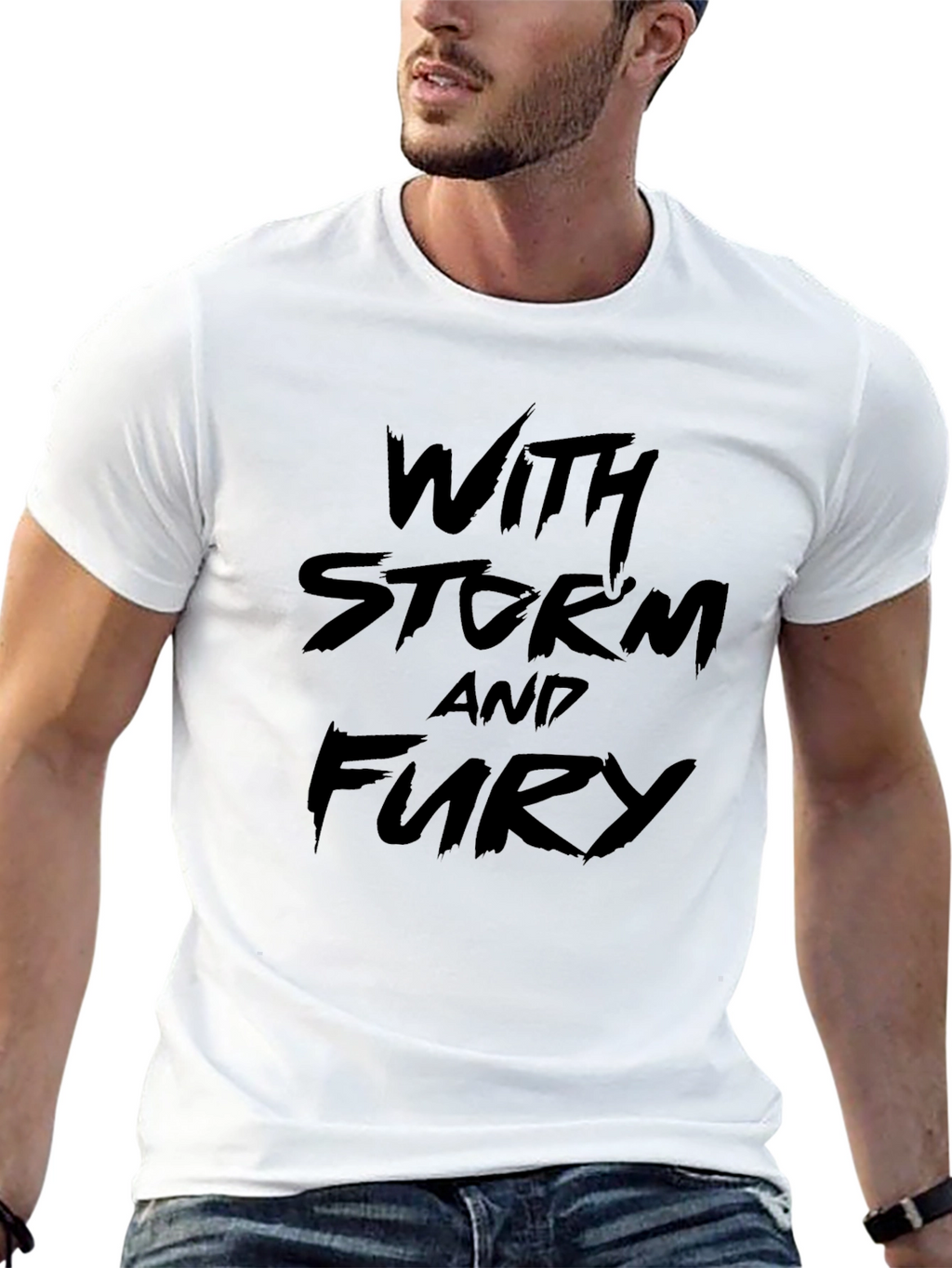 With Storm and Fury Black T-Shirt