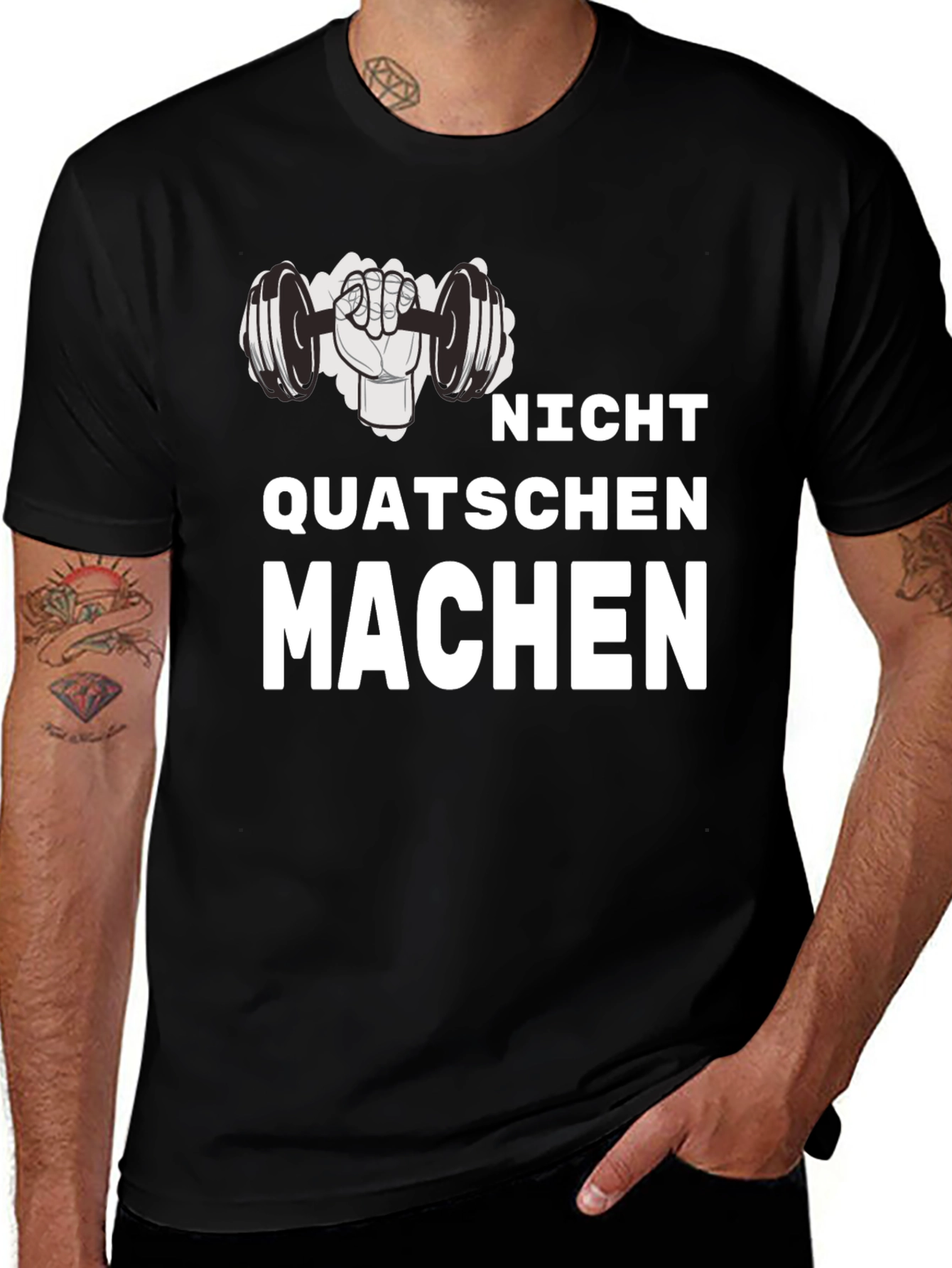 Nicht Quatschen Machen Gym T-Shirt