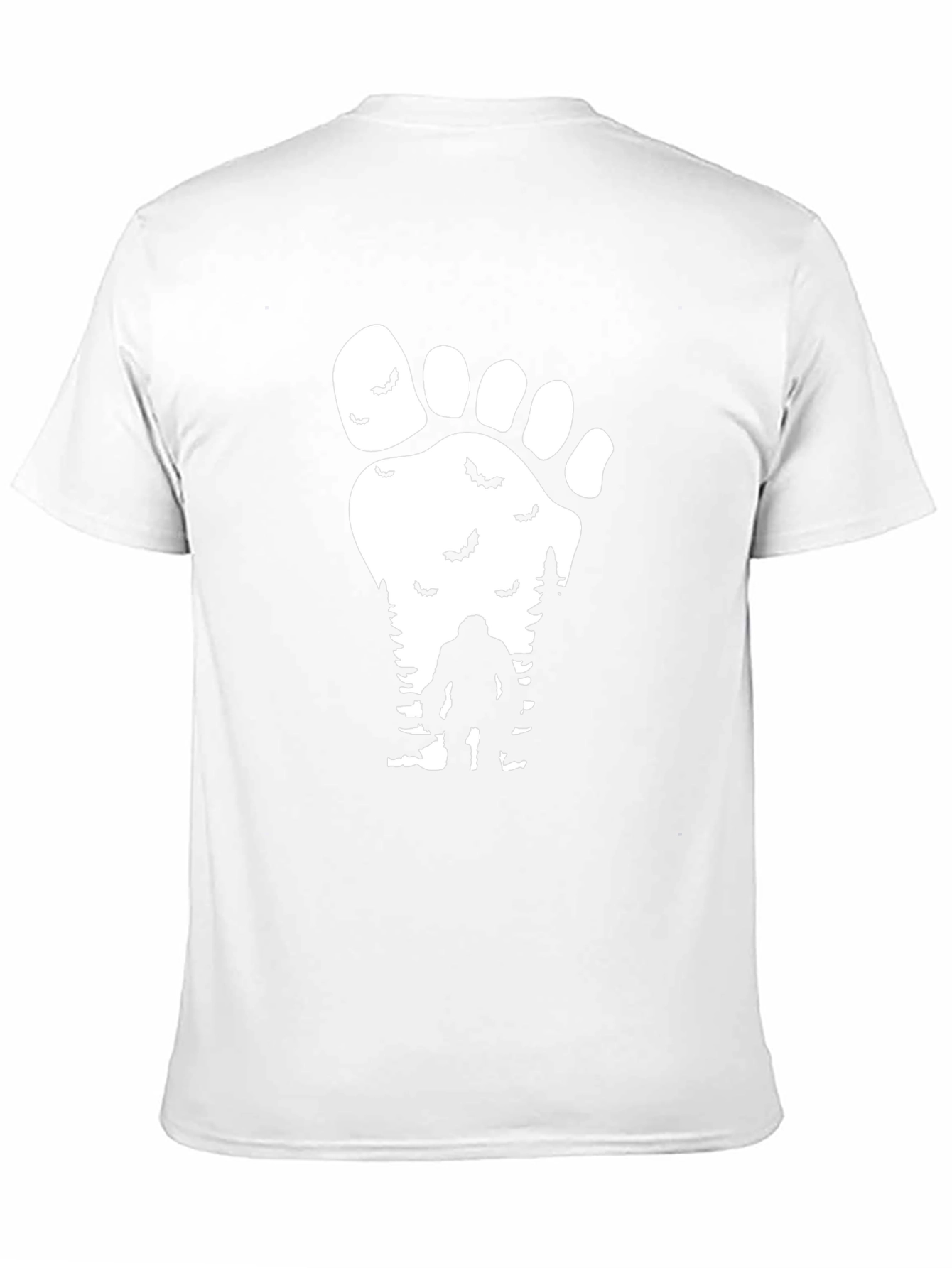 Sasquatch Footprint T-Shirt - Mysterious Bigfoot Design