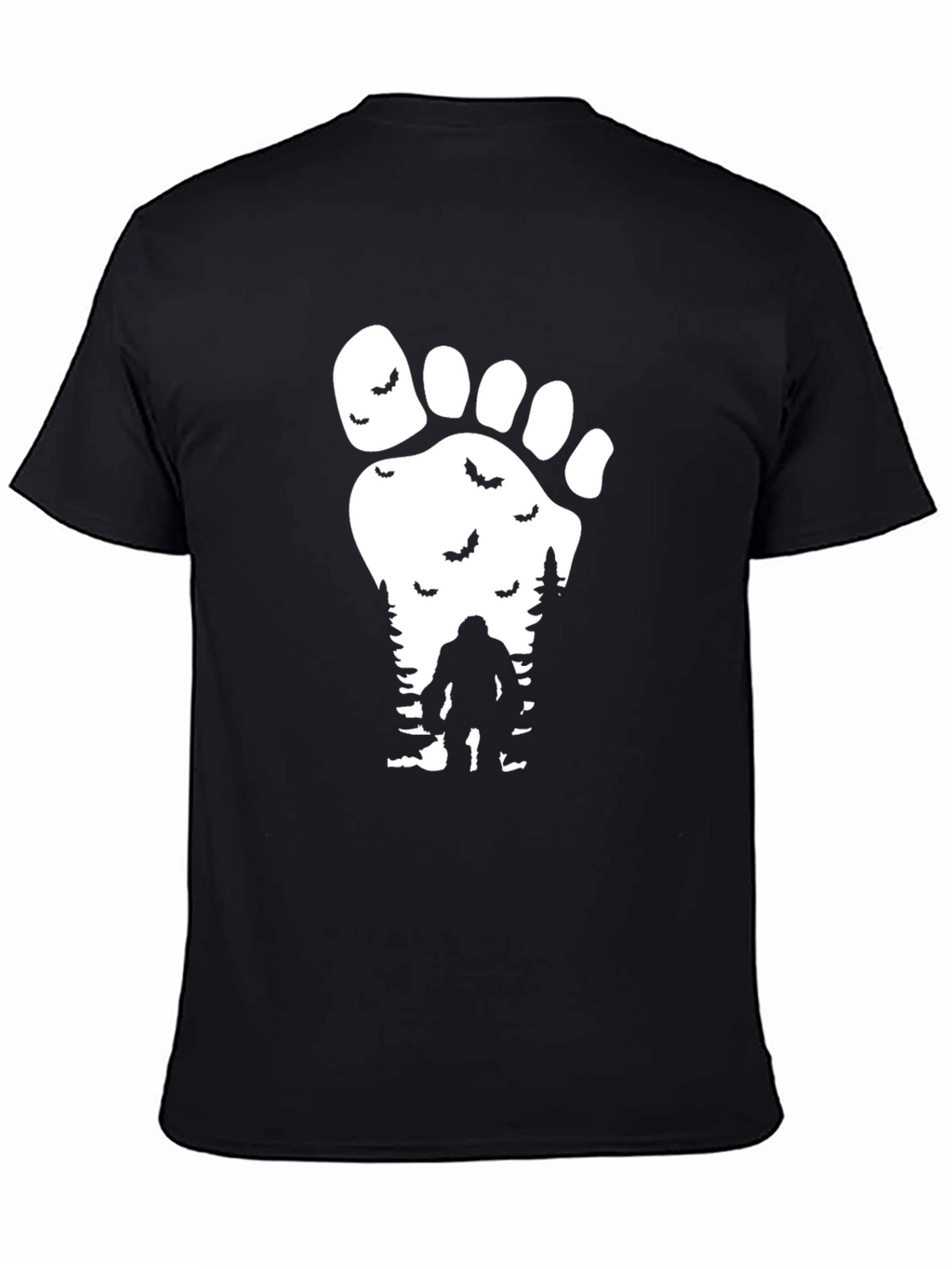 Sasquatch Footprint T-Shirt - Mysterious Bigfoot Design