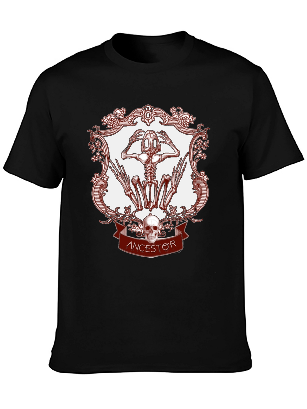 Ancestor Frog Skeleton Graphic Tee