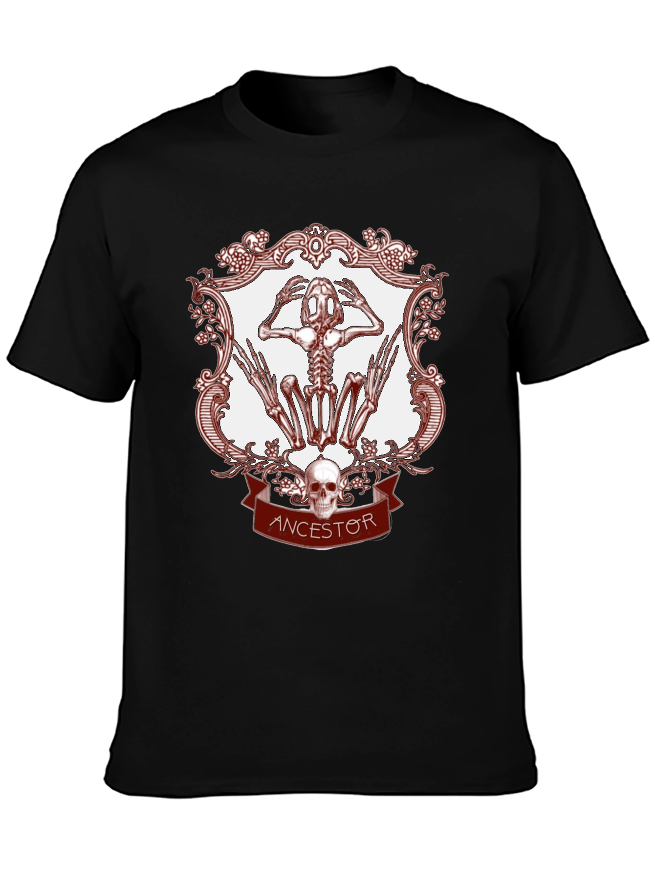 Ancestor Frog Skeleton Graphic Tee