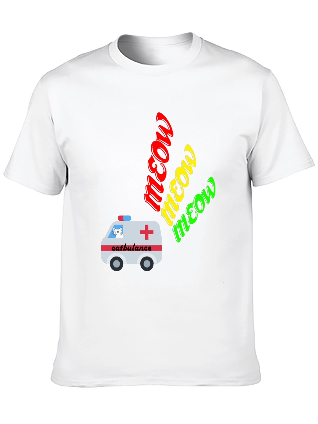 Catbulance Meow Graphic T-Shirt