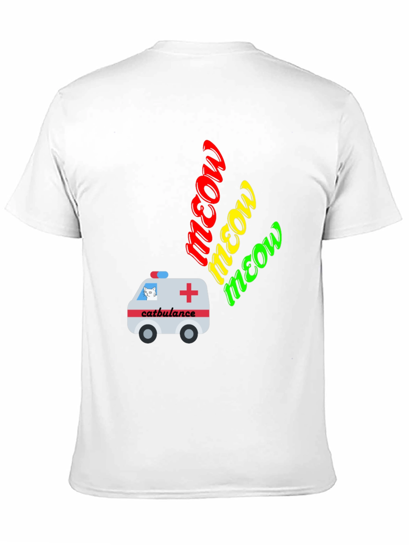 Catbulance Meow Graphic T-Shirt