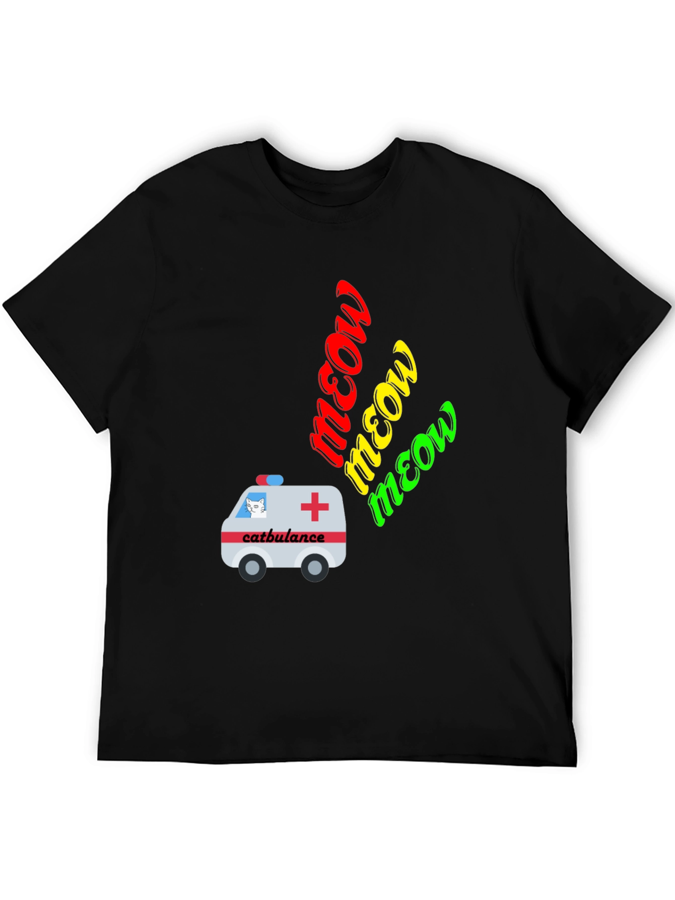 Catbulance Meow Graphic T-Shirt