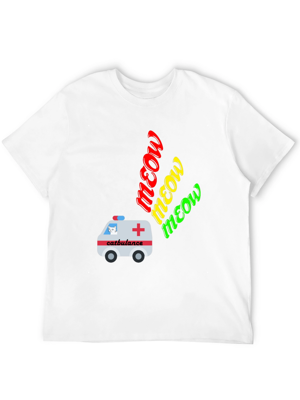 Catbulance Meow Graphic T-Shirt