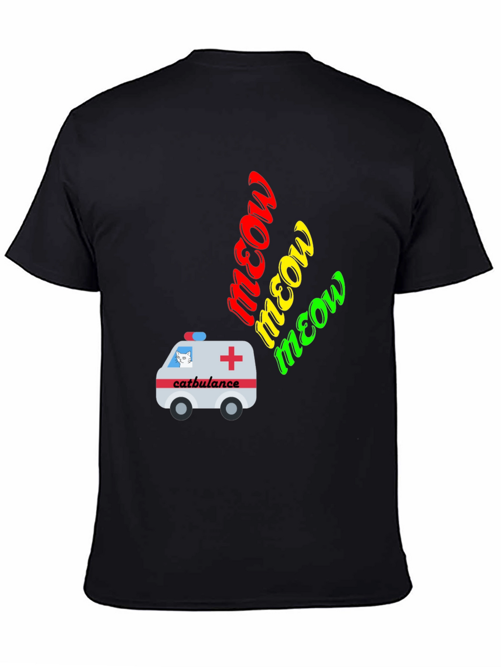 Catbulance Meow Graphic T-Shirt