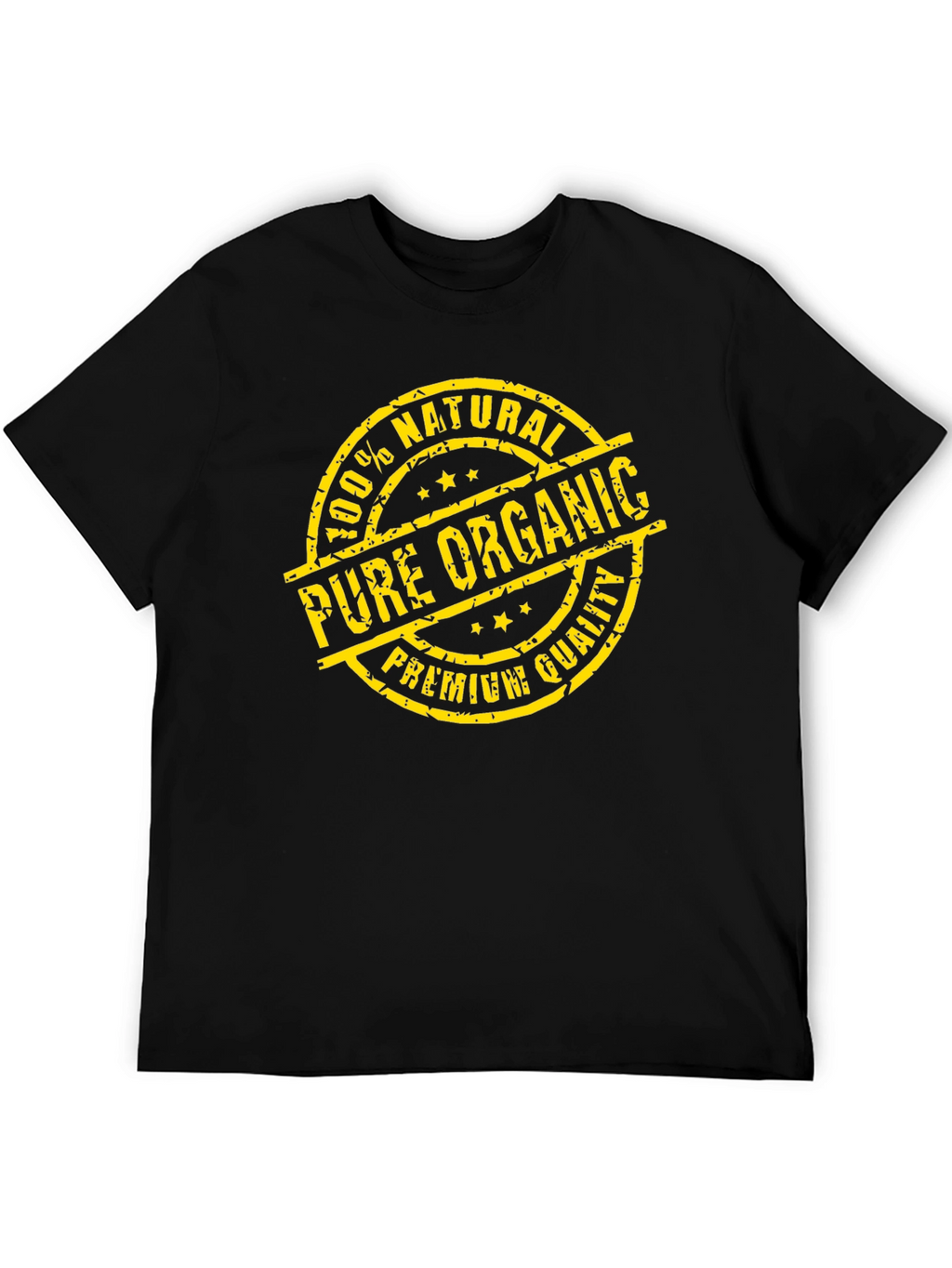 100% Natural Pure Organic Premium Quality Black T-Shirt