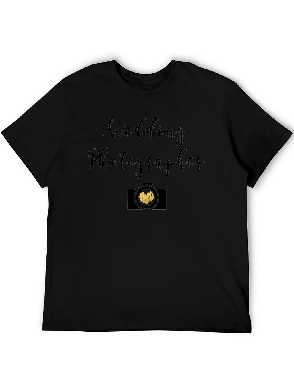 Wedding Photographer Black Graphic Tee