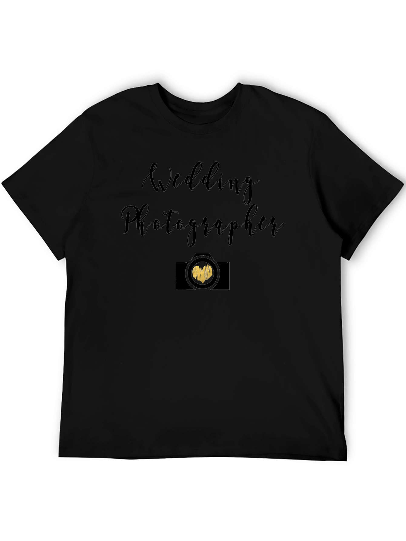 Wedding Photographer Black Graphic Tee