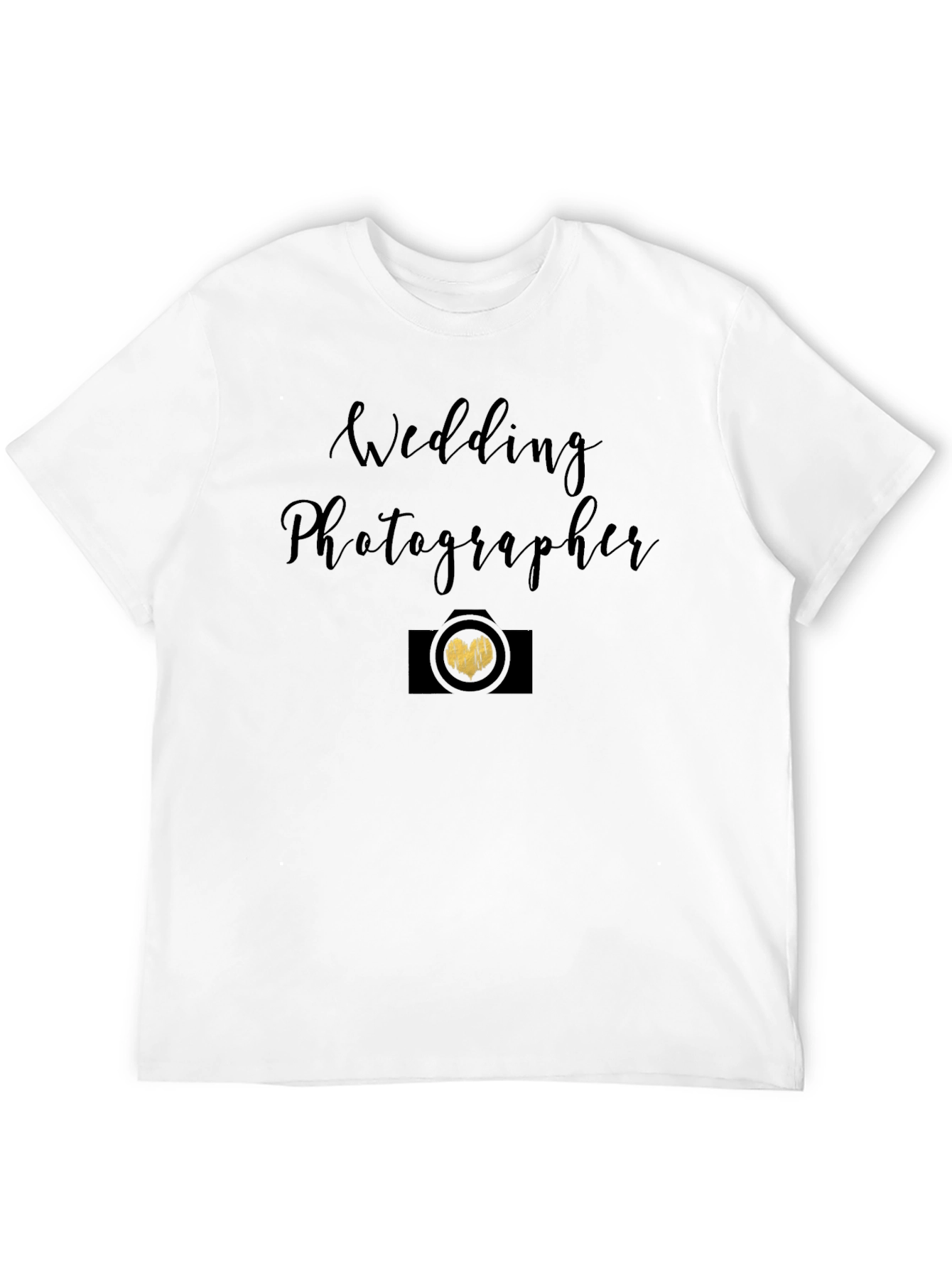 Wedding Photographer Black Graphic Tee