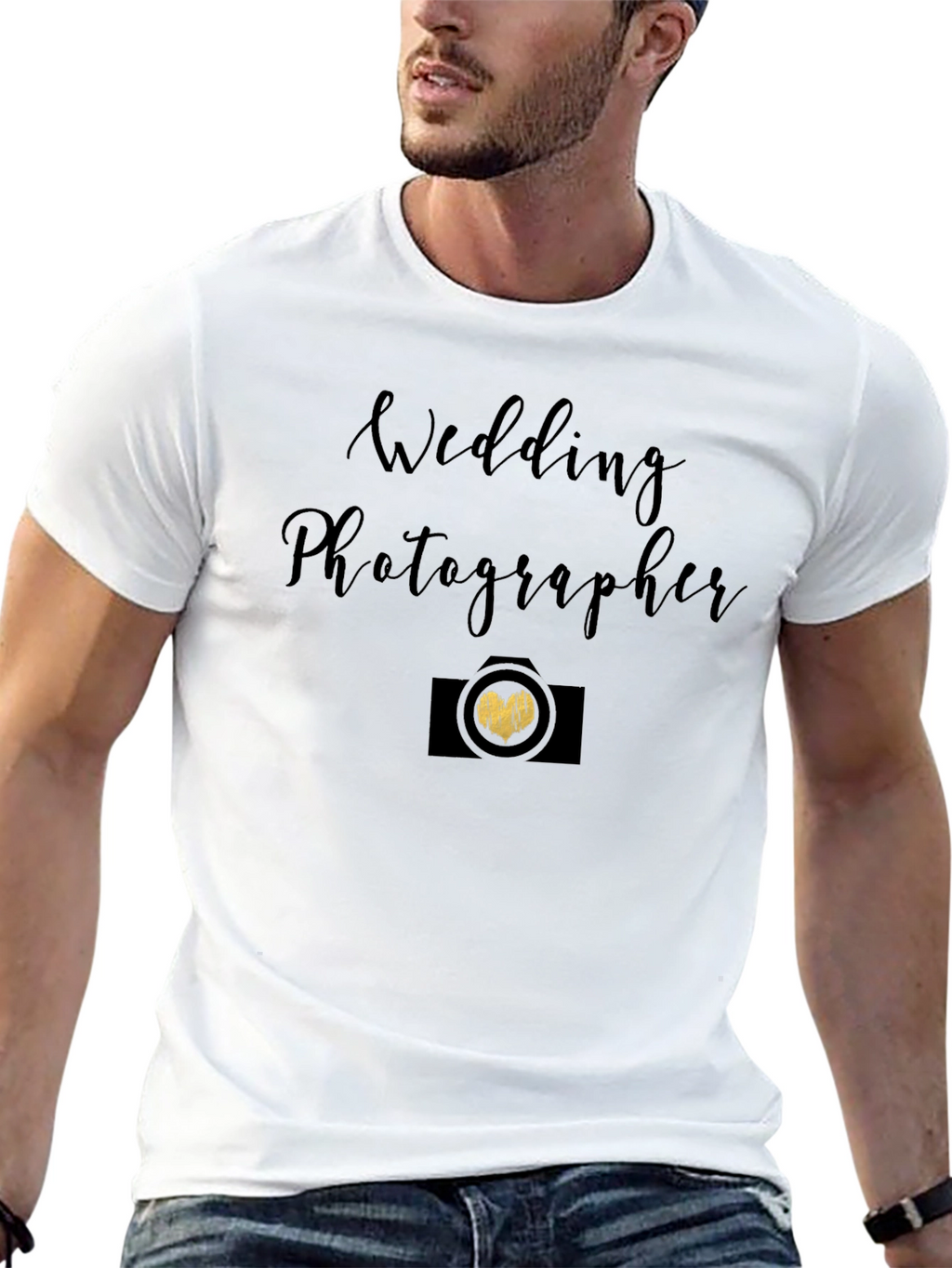 Wedding Photographer Black Graphic Tee