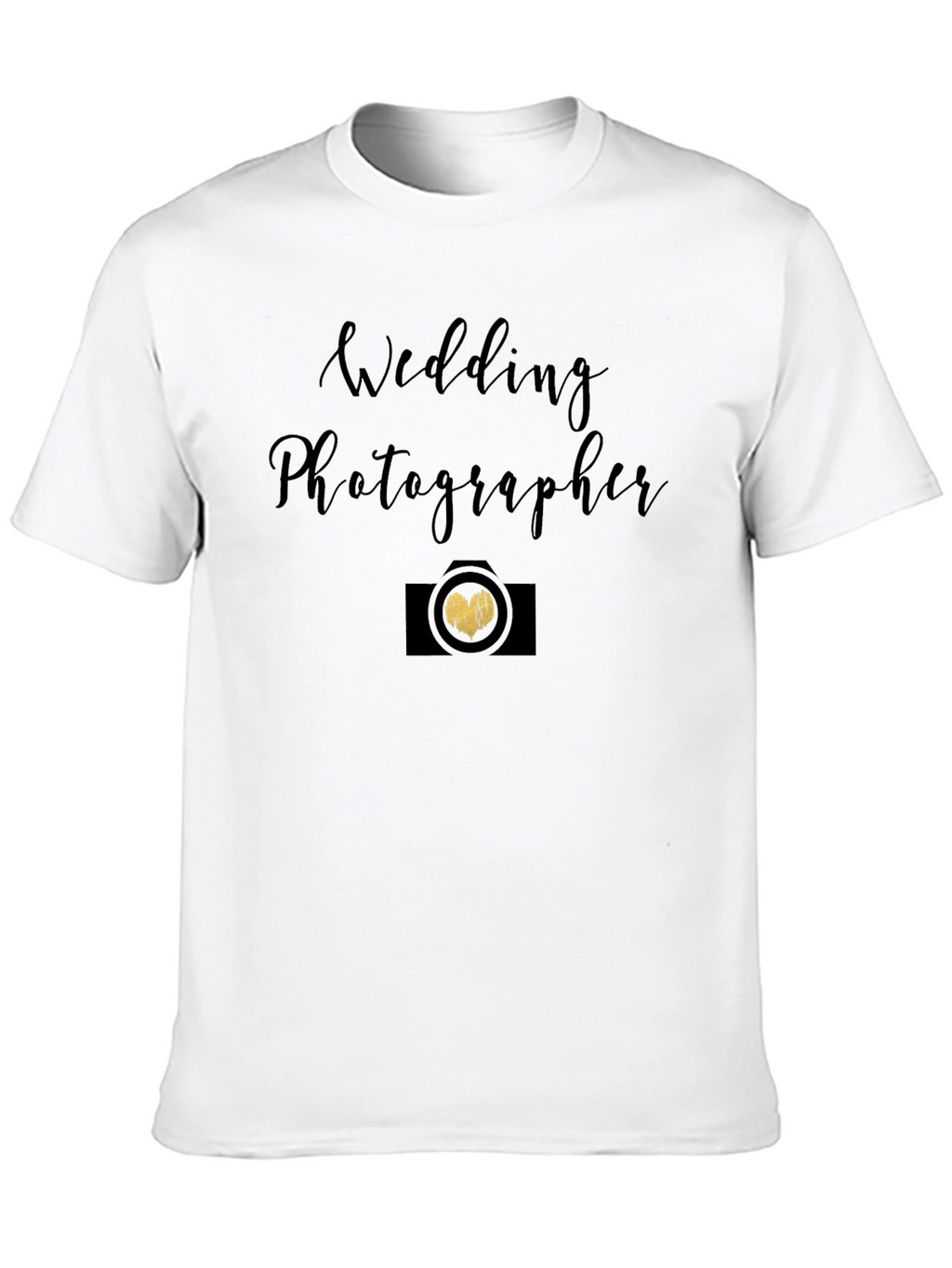 Wedding Photographer Black Graphic Tee