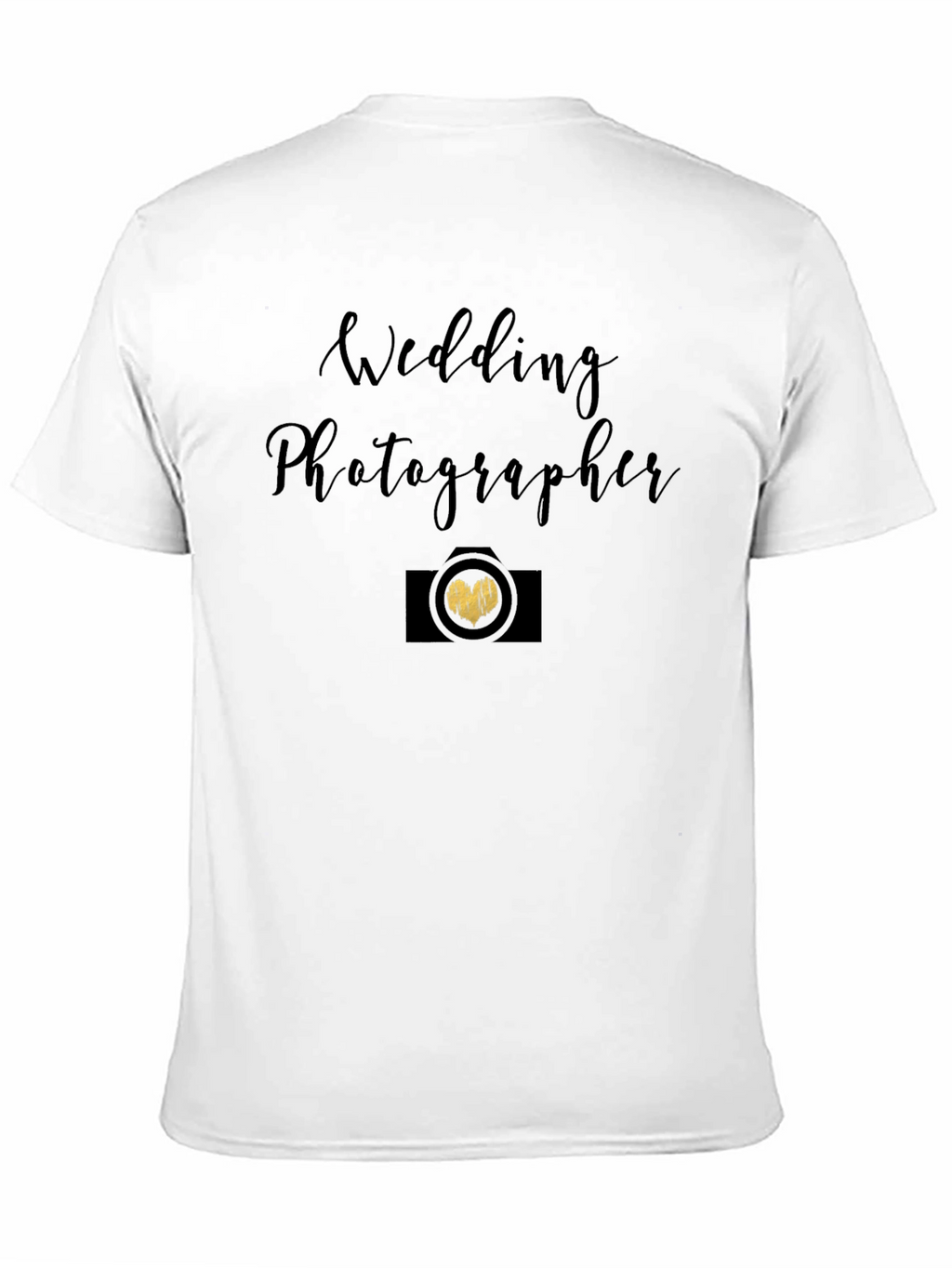 Wedding Photographer Black Graphic Tee