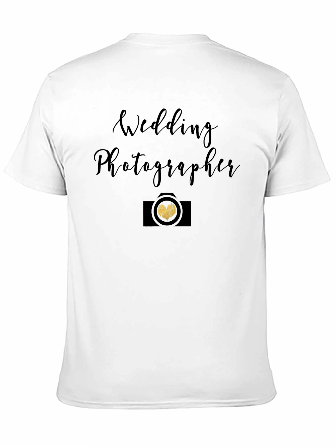 Wedding Photographer Black Graphic Tee