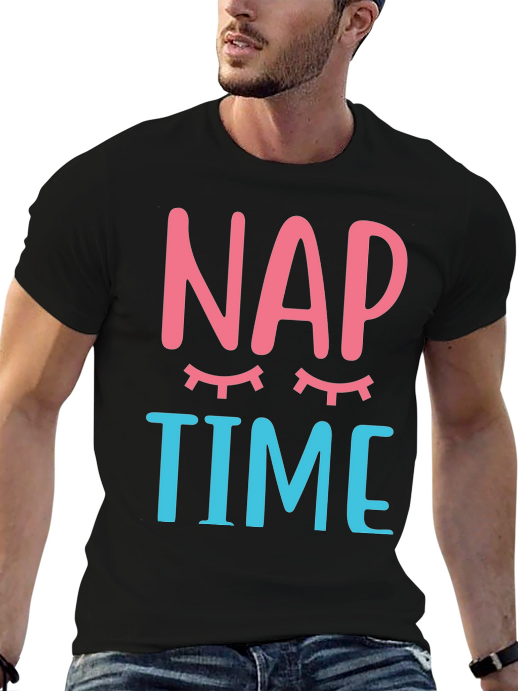 Nap Time Graphic Tee - Sleepy Eyes T-Shirt
