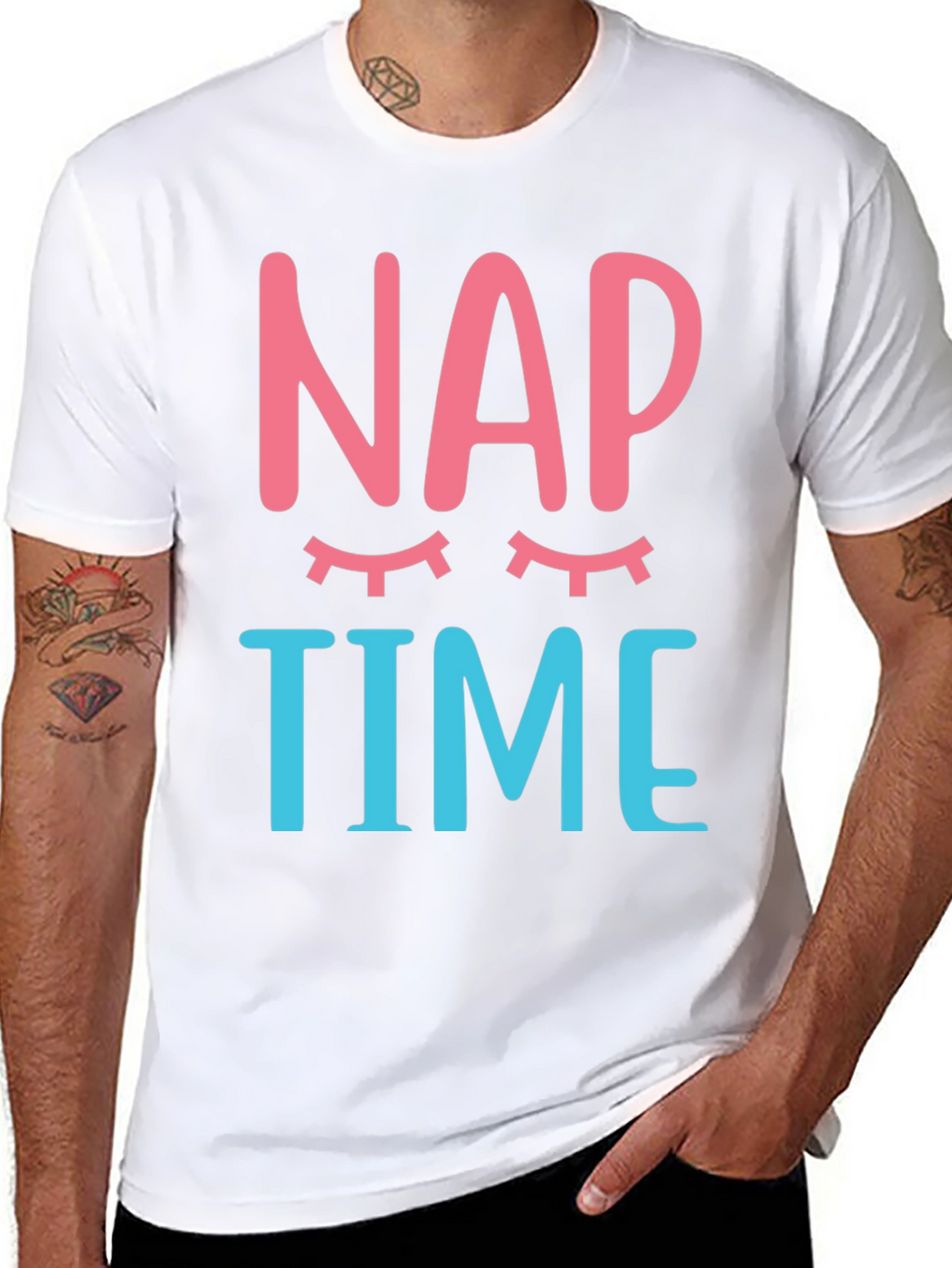 Nap Time Graphic Tee - Sleepy Eyes T-Shirt