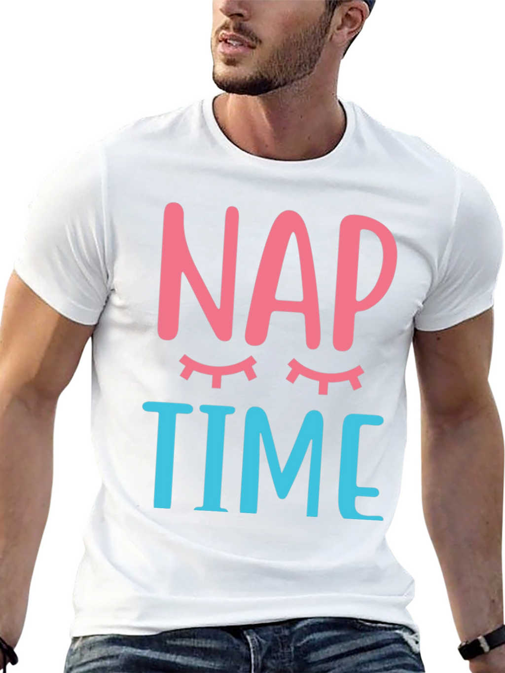 Nap Time Graphic Tee - Sleepy Eyes T-Shirt