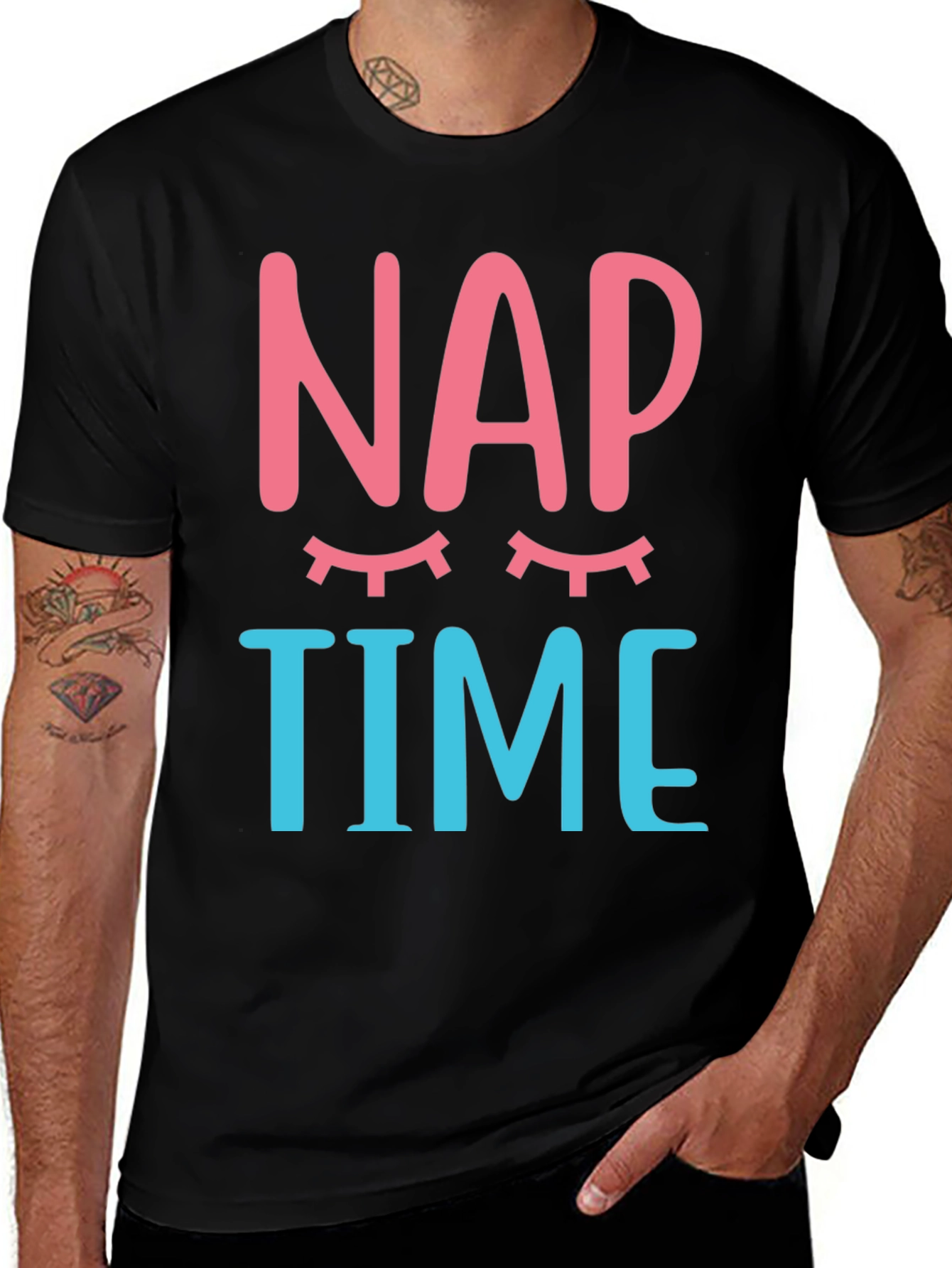 Nap Time Graphic Tee - Sleepy Eyes T-Shirt