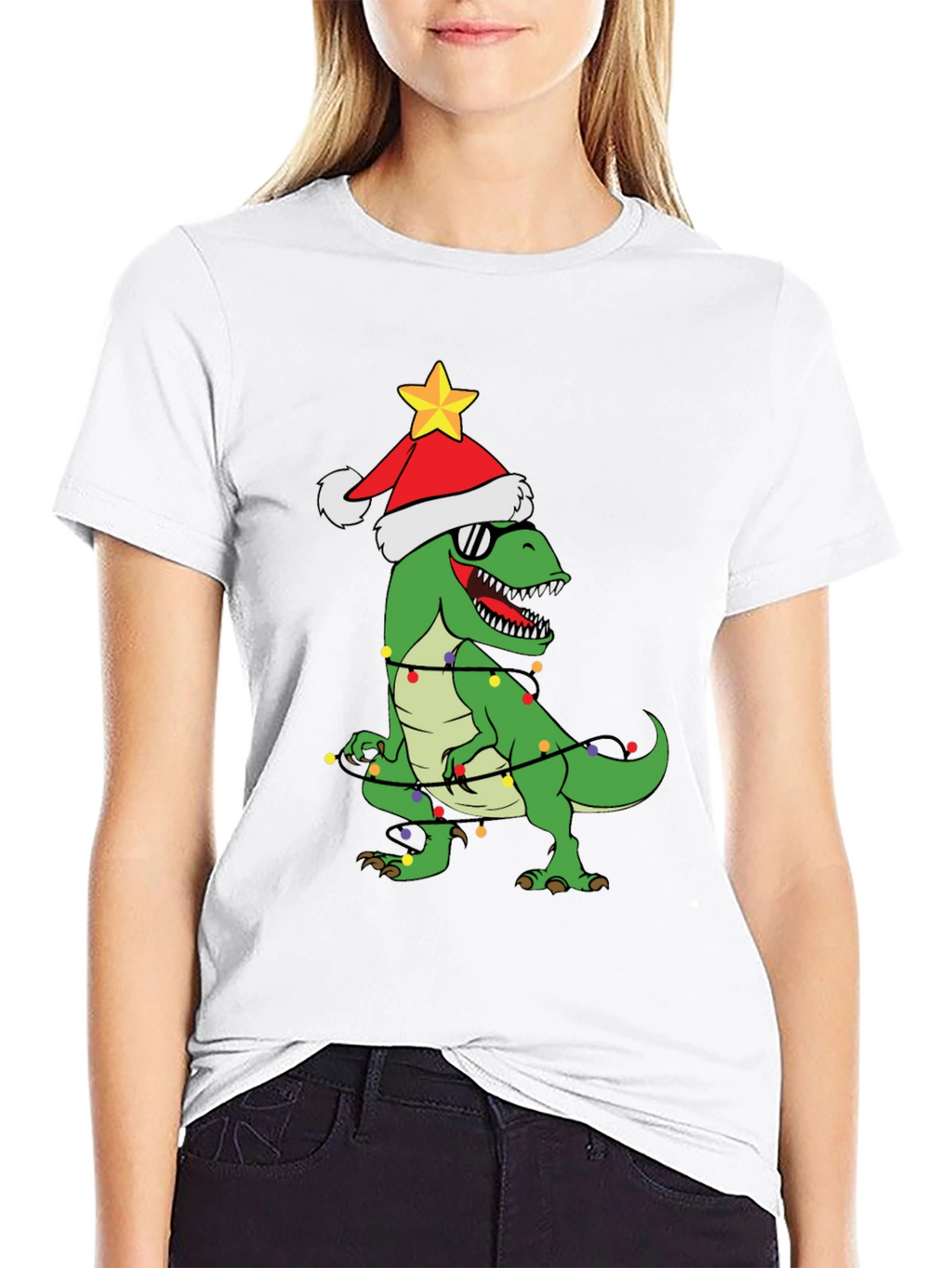 Christmas Dinosaur T-Shirt