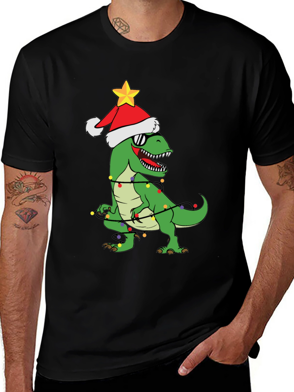 Christmas Dinosaur T-Shirt