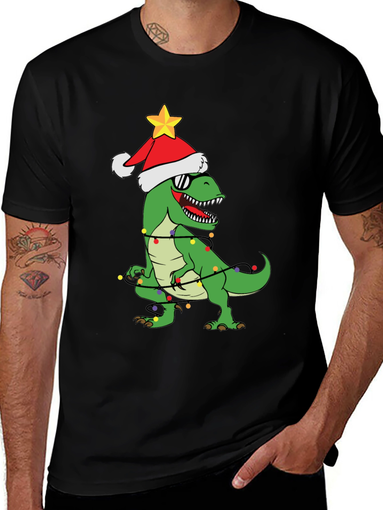 Christmas Dinosaur T-Shirt