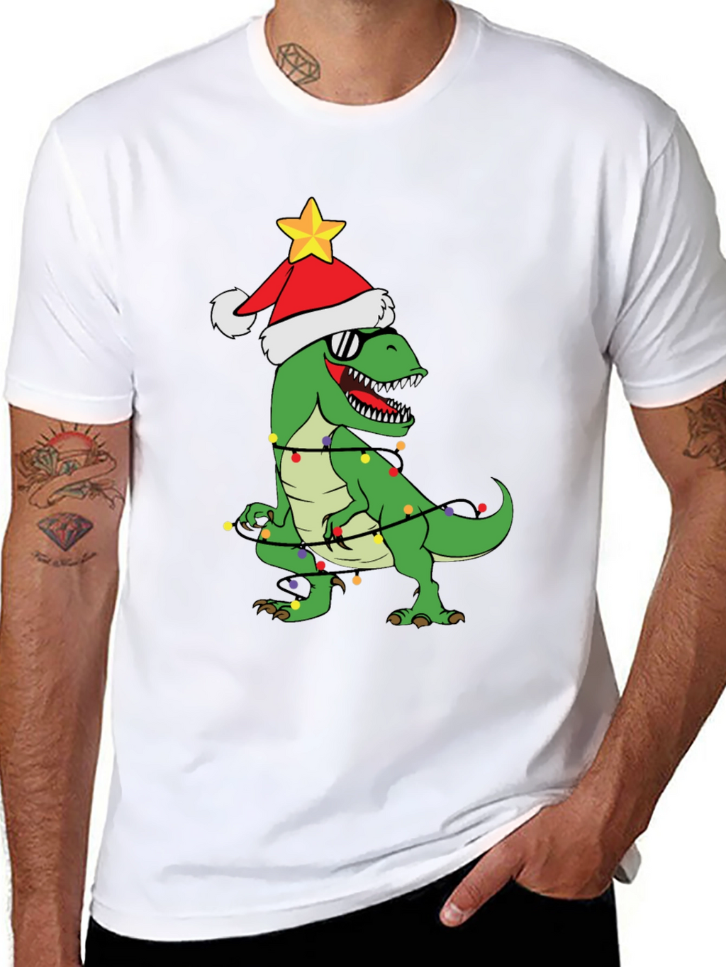 Christmas Dinosaur T-Shirt