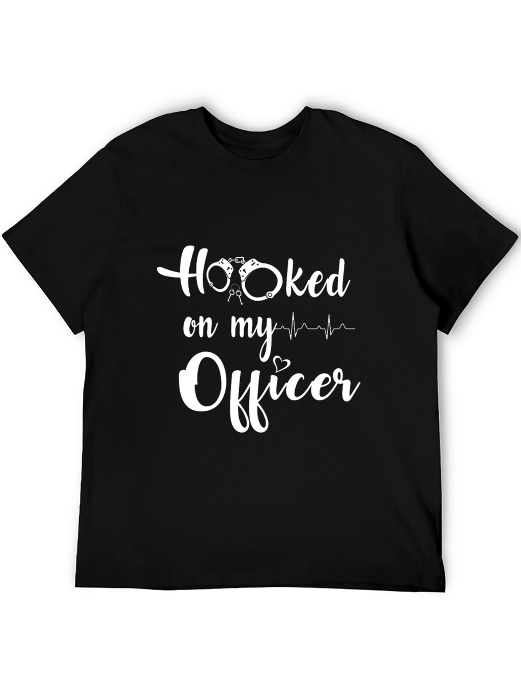 Hooked on My Officer T-Shirt - Police Girlfriend Tee
