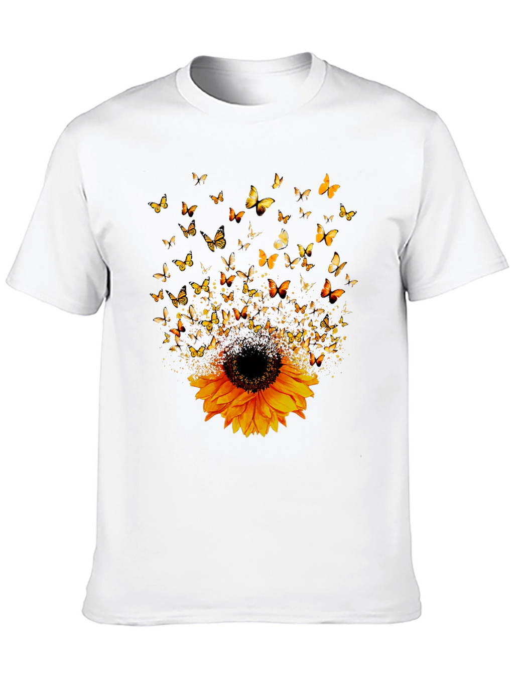Sunflower & Butterfly Graphic Tee